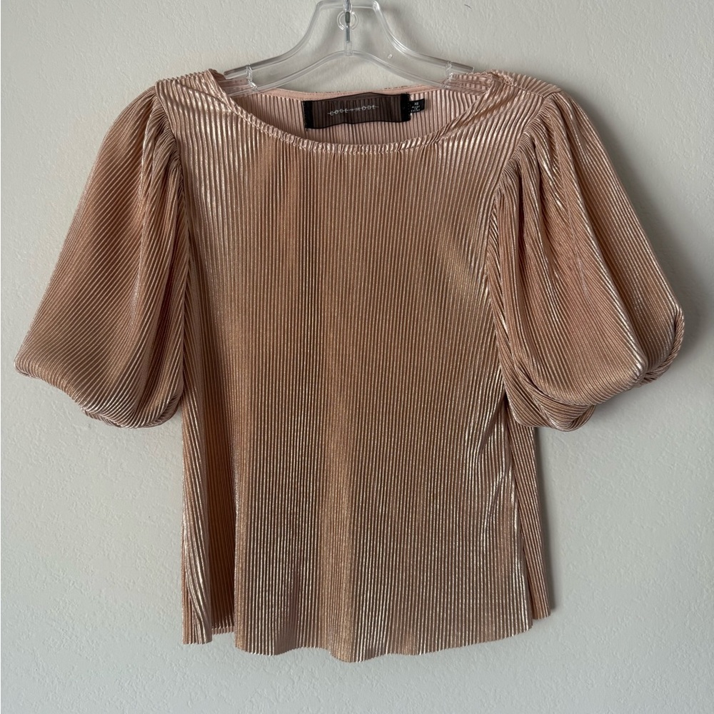 Chic Pleated Blouse in Cream by [Brand]